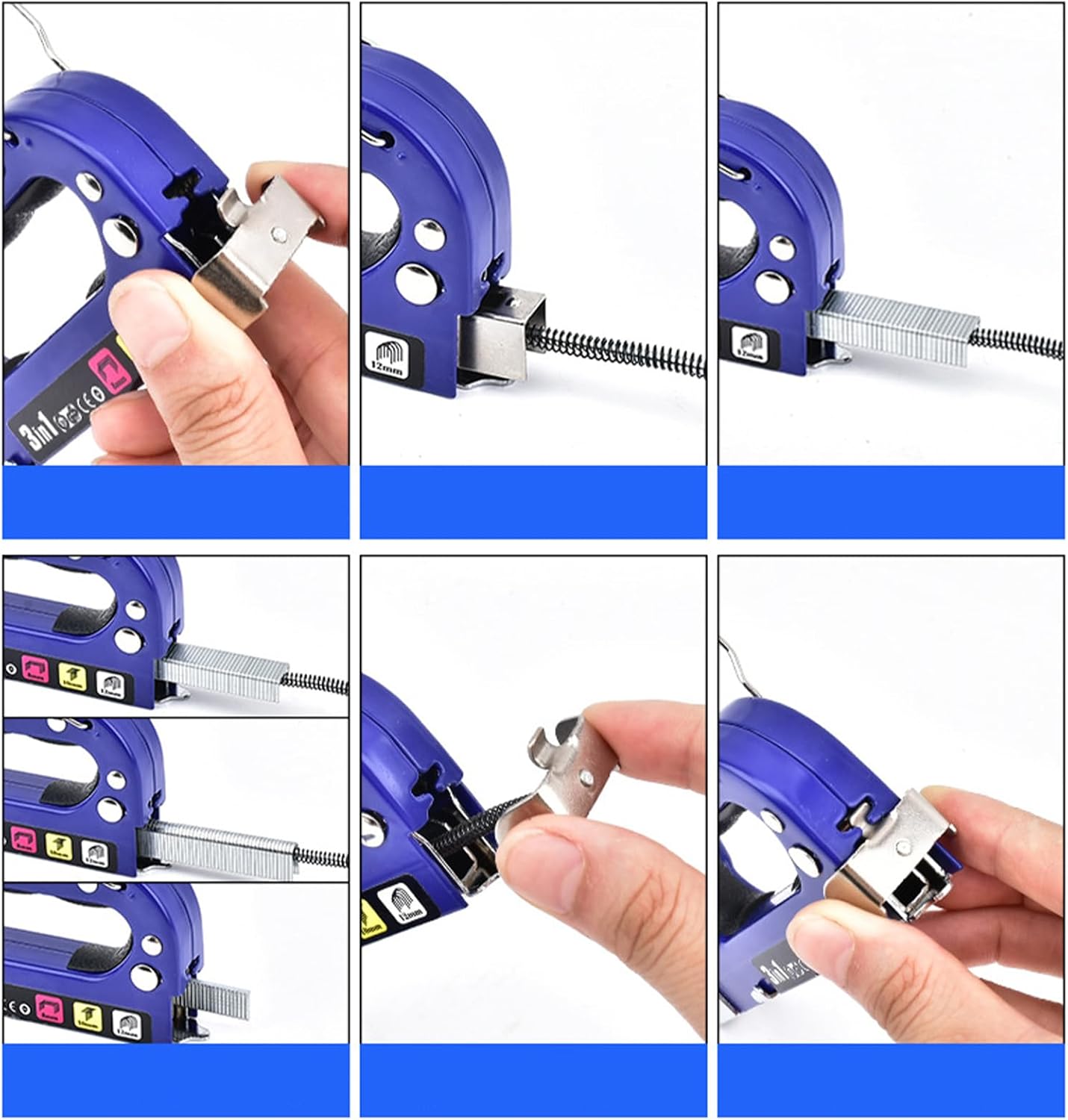 Staplers for Desk Heavy Duty,High-Capacity Manual Dispenser with 3,000 Staple | Upholstery Stapler Heavy Duty,for Crafts Carpentry Decoration DIY Desk Upholstery Construction