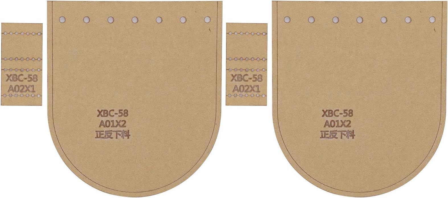 Clear Acrylic Wallet Pattern Stencil Template Set, DIY Leather Craft Tool, 2 Sets Purse Making Templates with Protective Film, for Handmade Bags and Purses, Durable and Portab