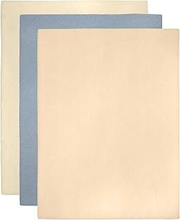 The Beadsmith Beading Mats Set – Double-Sided Stringing Work Mats, 3-Pack, 11" x 14", Washable, Wrinkle-Free, Soft-Touch Flocked Surface