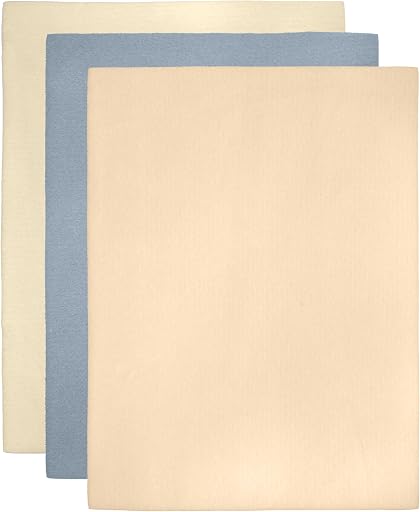 The Beadsmith Beading Mats Set – Double-Sided Stringing Work Mats, 3-Pack, 11" x 14", Washable, Wrinkle-Free, Soft-Touch Flocked Surface