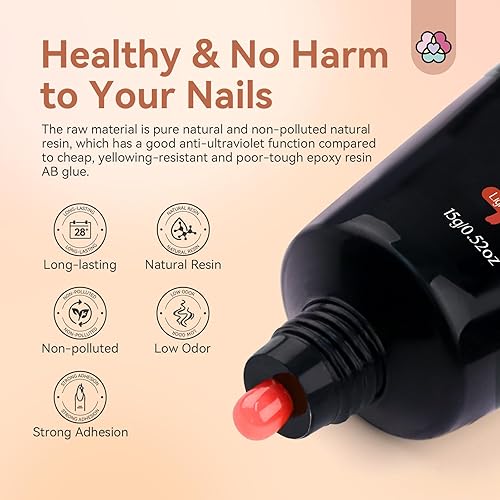 Miniatura 6 de Saviland Kit de gel de extensión de uñas de polivinílico de 20 colores, colección clásica de color rosa nudes, kit de uñas de gel de larga duración