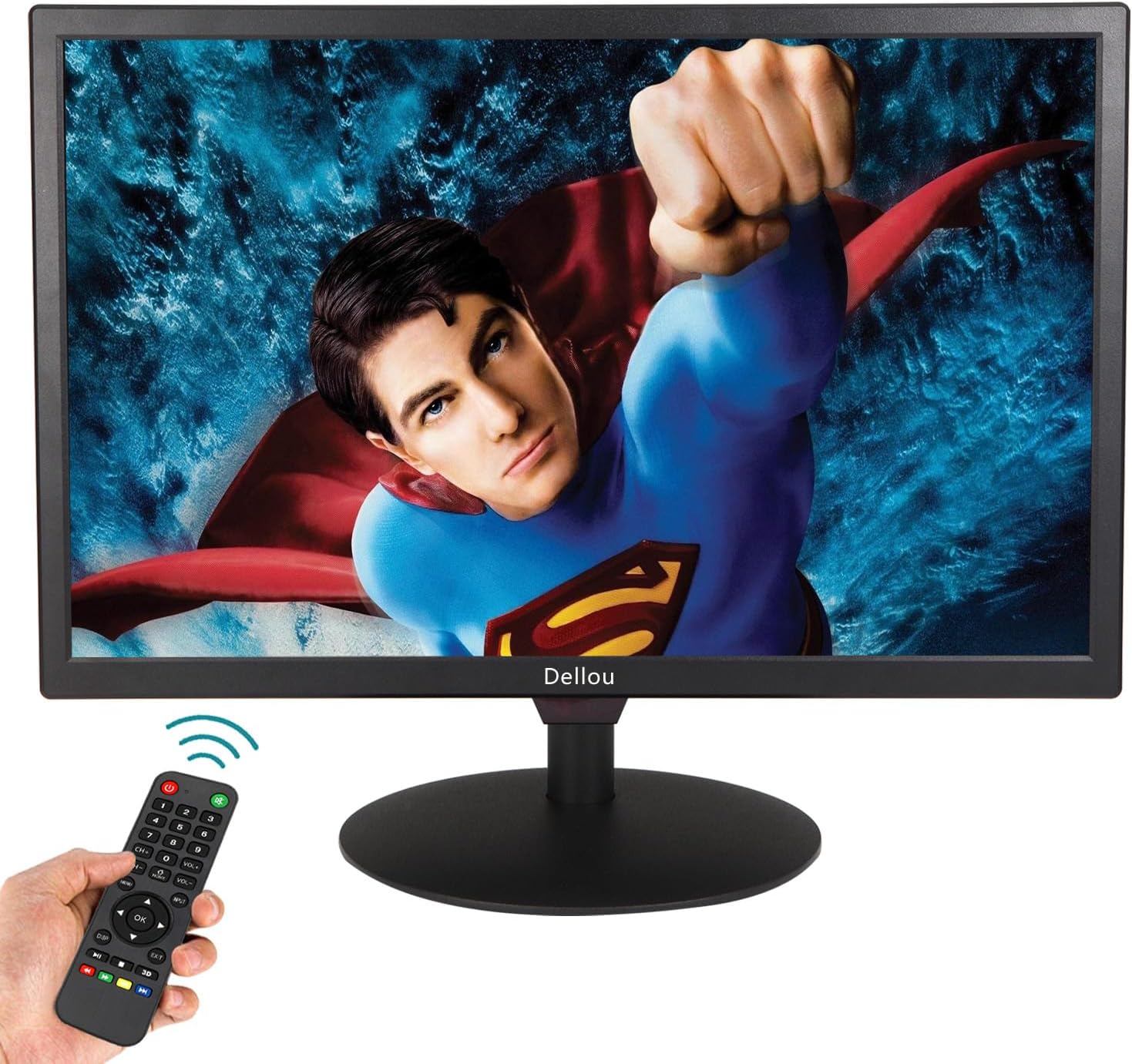 19 inch Monitoring LCD Display Security Camera Monitor Multifunction Interface HDMI, AV, BNC, VGA, USB, PC Input CCTV Computer Monitor Built-in Speaker 1440x900 Resolution