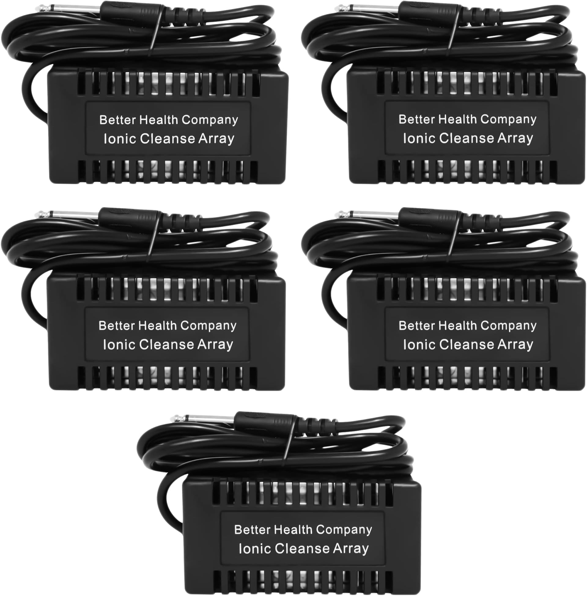 BHC Arrays for Ionic Detox Foot Bath | Rectangular Black Ionic Cleanse Detox Foot Spa Arrays | Stainless Steel Arrays for Ionic Foot Bath Detox Machine | Ion Foot Bath Detox Machine Array (Pack of 5)