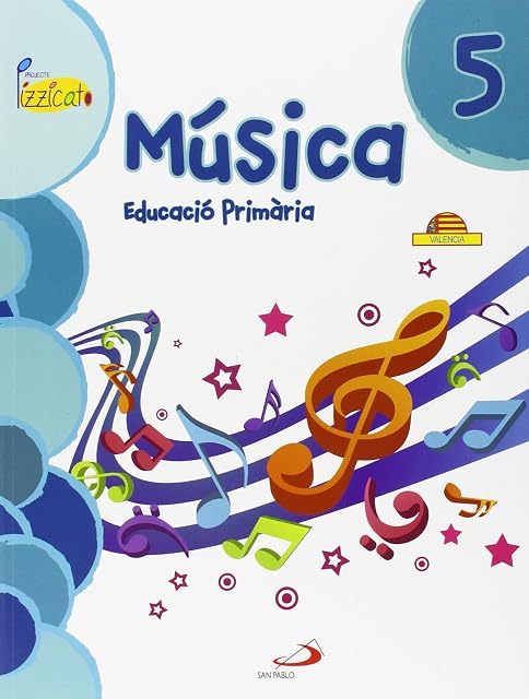 Portada de Musica 5º Educacion Primaria Libro del Alumno Proyecto Pizzicato Val