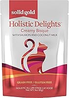 Vista 19 de Solid Gold Alimento húmedo cremoso para gatos; Holistic Delights Leche de atún y coco, bolsa de 24 unidades / 3 onzas