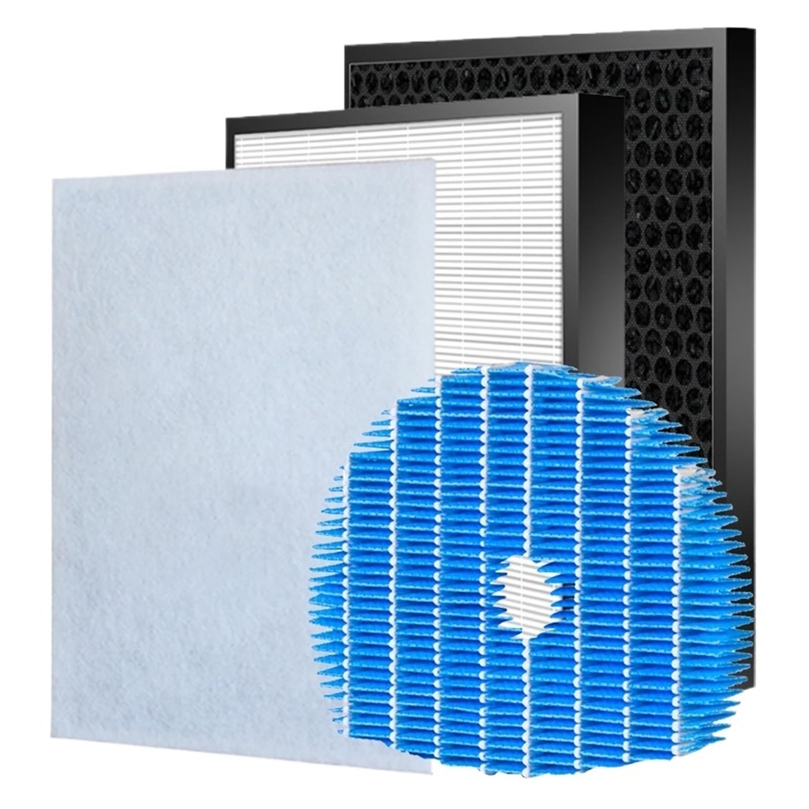 Oczyszczacz powietrza HEPA Carbon, Compatible With Sharp, KC860U KCC150U Filtr nawilżający FZ-C150HFU FZ-C150DFU FZ-C100MFU | [](1 Set)