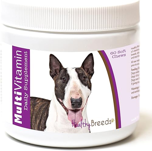 Miniatura 76 de Healthy Breeds Multivitamínico siberiano Husky para perros, suplemento diario recomendado por veterinarios, sabor a tocino, 60 masticables suaves