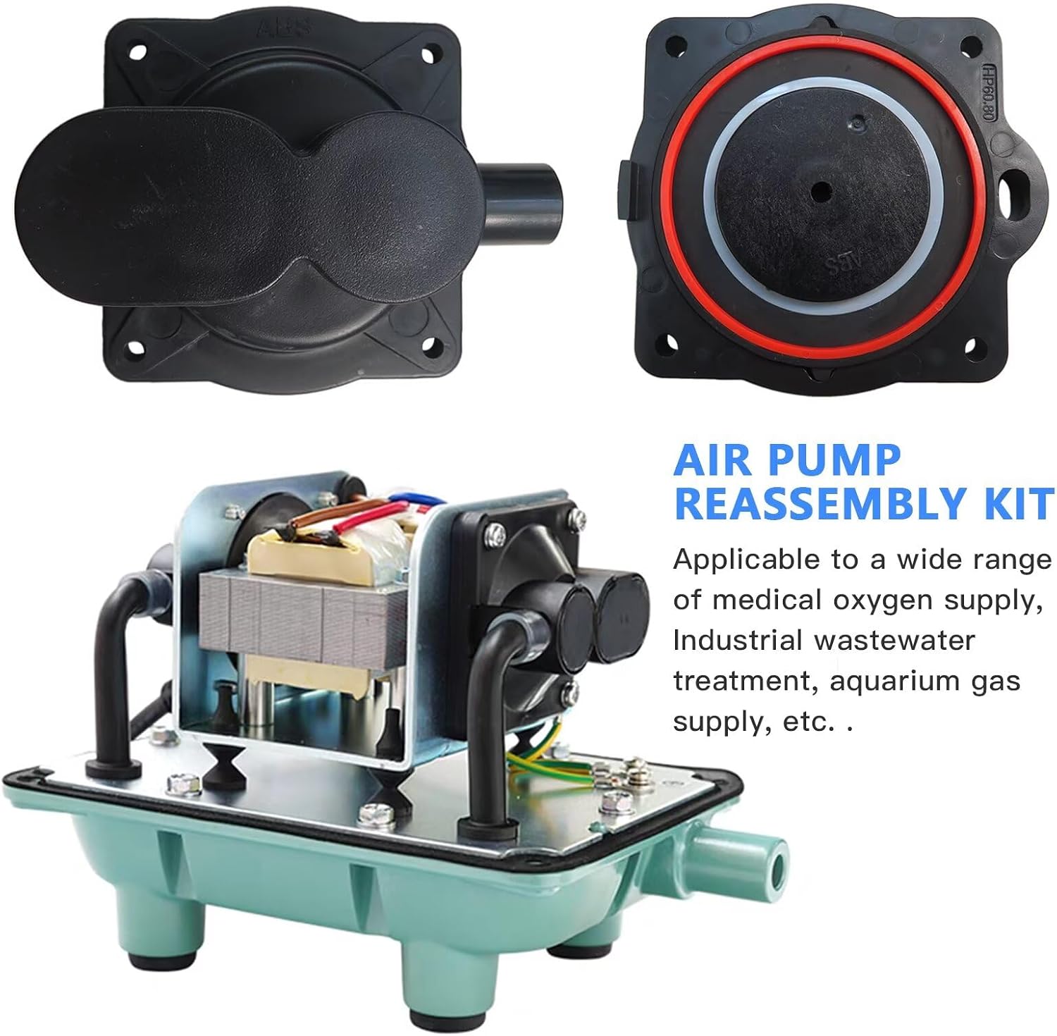 Air Pump Rebuild Complete Kit for Clearstream CS103EL/ Aqua-Safe AS500/ Aqua-Aire AA500 (style A)