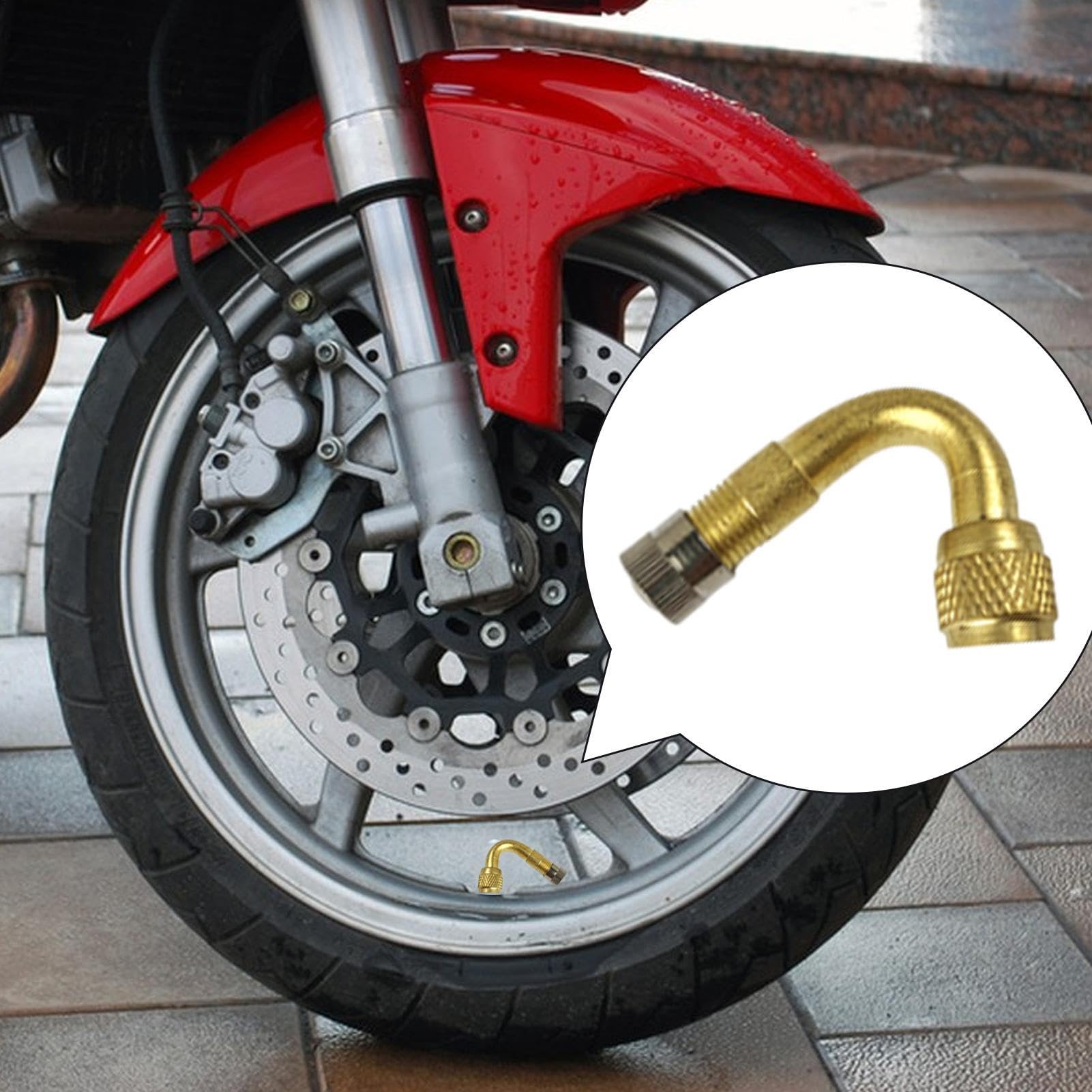 Adattatore per prolunga 'aria per pneumatici auto, prolunga universale per moto, con curva a 90 gradi, estensore per valvole di auto, camion, biciclette