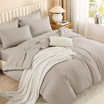 Litanika Queen Comforter Set with Sheets - 7 Pieces Bed in a Bag