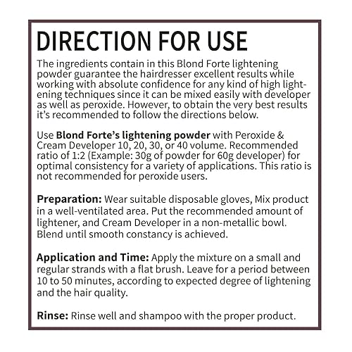 Miniatura 9 de Tina de 1.1 libra (17.6 onzas) Perfect Blond Extra Strength Professional Tinte para el cabello decolorante para el cabello - Hecho en Italia