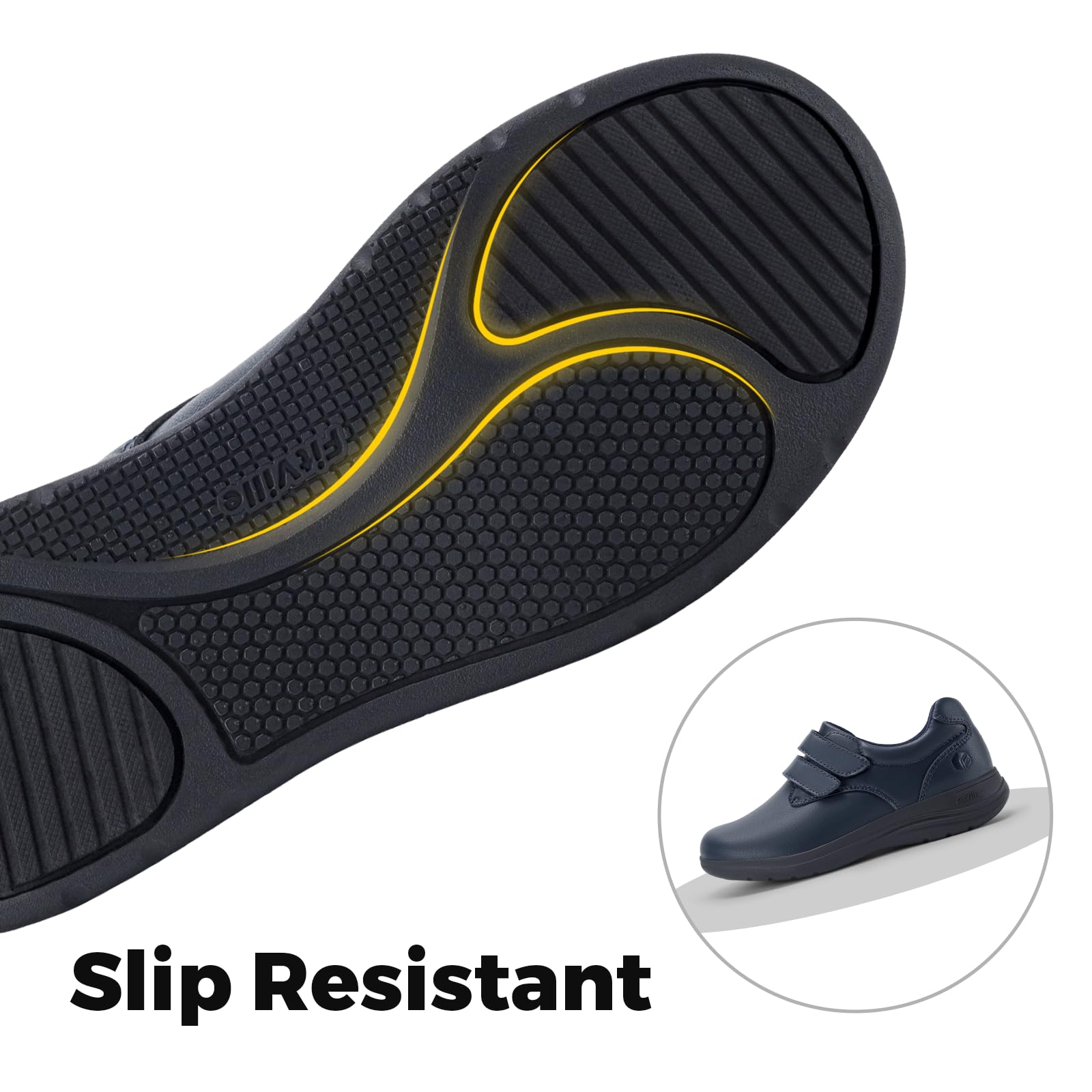 FitVille Zapatos Diabéticos para Mujer Extra Ancha Zapatos Piel Comodos Zapatos Ortopédicos Fascitis Plantar Zapatos para Caminar para Pies Sensibles Pies Hinchados
