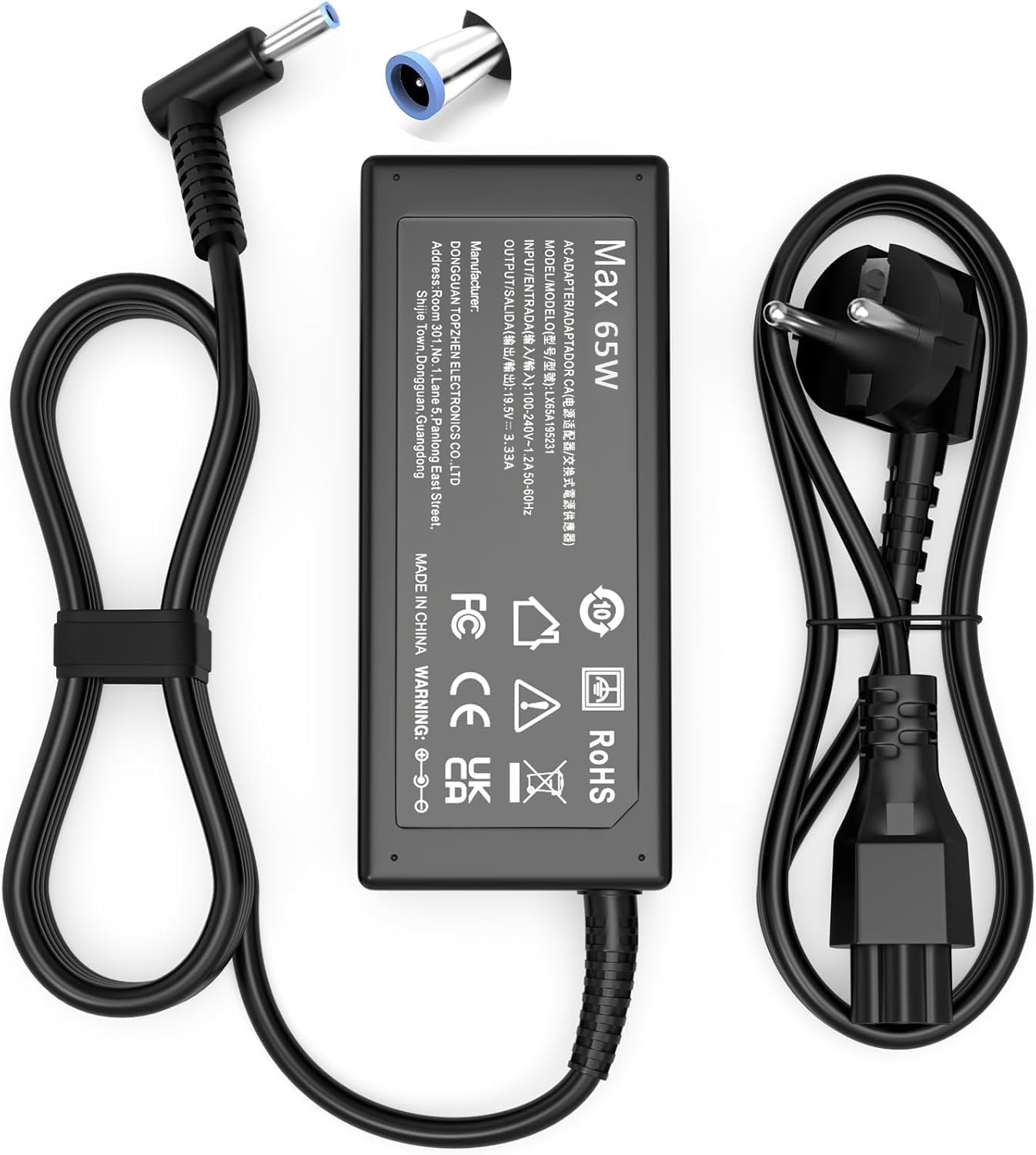 45W HP Laptop Ladekabel Ladegerät 19.5V 2.31A Netzteil für HP Probook ...