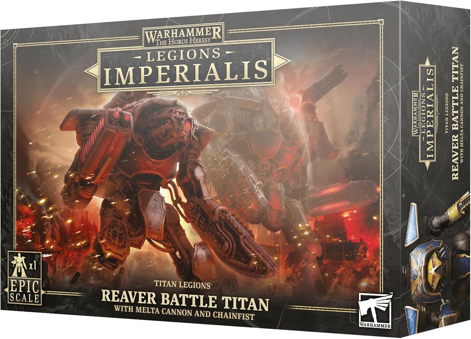 Warhammer - LEGIONS IMPERIALIS - Reaver Titan W/MELTA Cannon & CHAINFIST