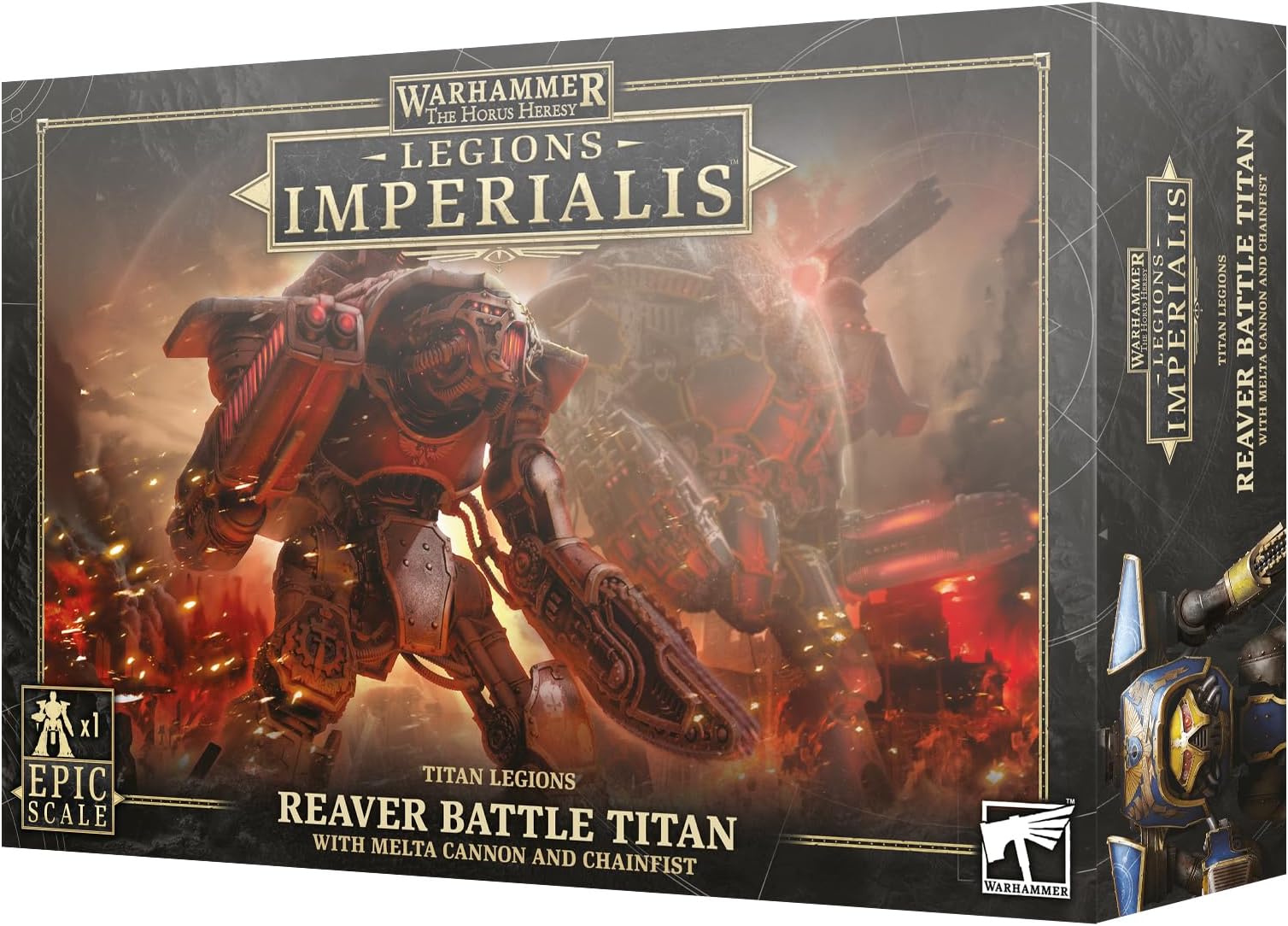Warhammer - LEGIONS IMPERIALIS - Reaver Titan W/MELTA Cannon & CHAINFIST