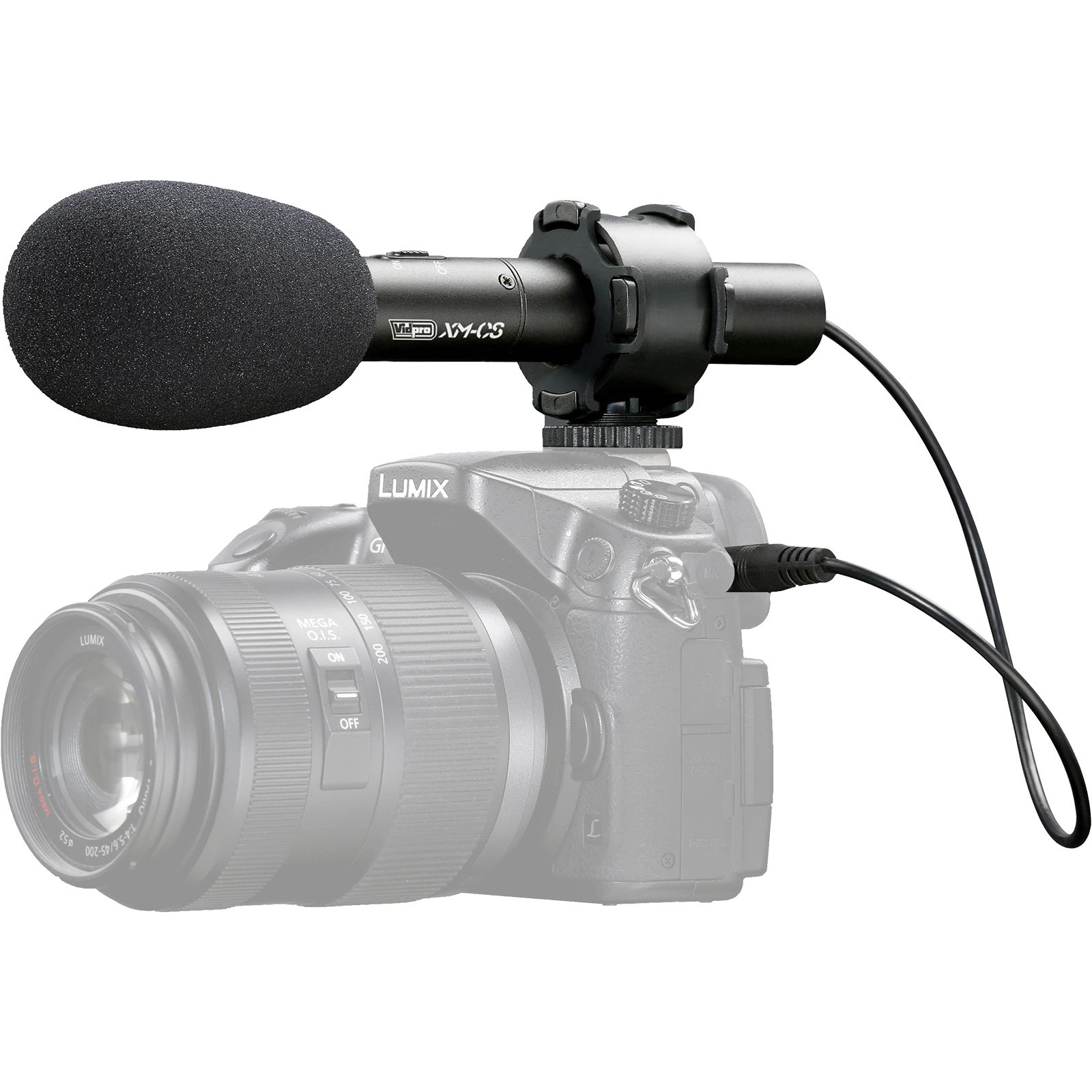 Vidpro estéreo XY micrófono de condensador para cámaras réflex, videocámaras y cámaras de vídeo