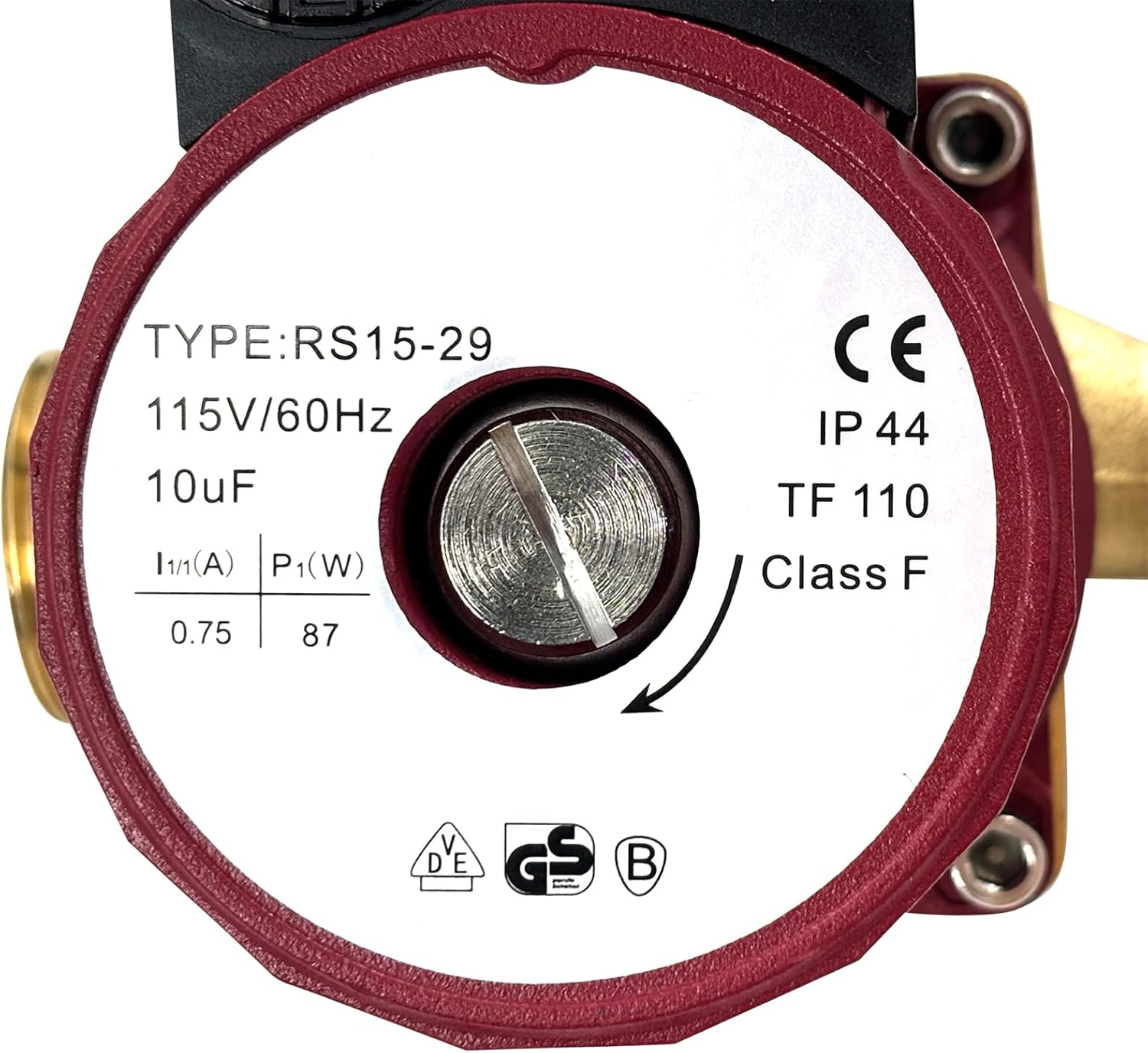 UP15-29SU/LC Hot Water Circulator Pump w/Line Cord 87W 115V 1/8 HP 60HZ 1-1/4" Union NPSM Compatible with Grund fos for Hydronic Domestic Systems Replace UP15-29SU LC 59896776