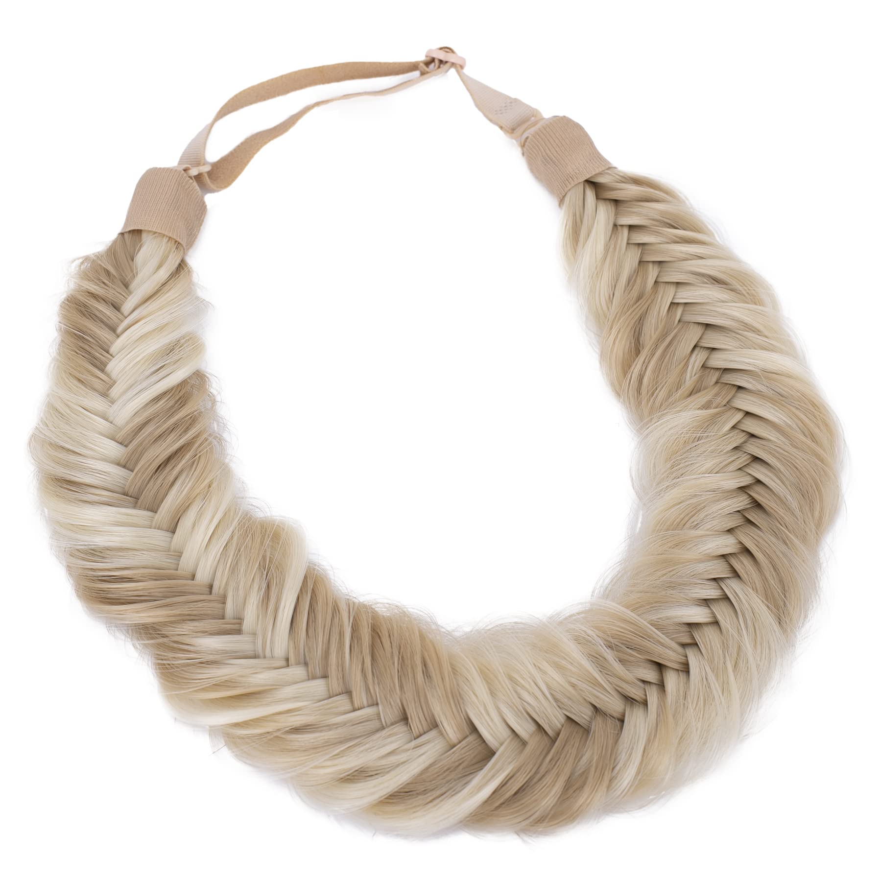 CAISHA Braided Hairpiece Hairband Headband Hair Accessories Light Blonde Highlights HZ309