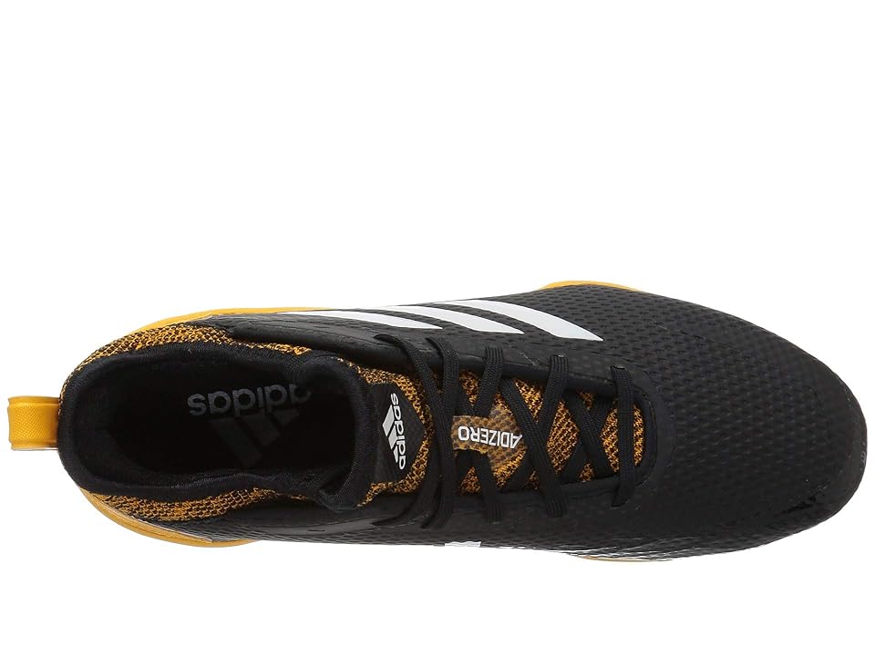 

adidas Adizero Afterburner V (Black/Cloud White/Collegiate Gold) Men's Cleated Shoes