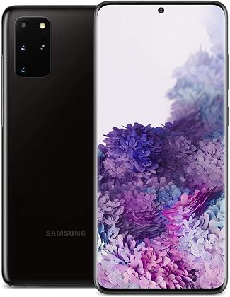 Samsung Galaxy S20+ Plus 5G Factory Unlocked Android Cell Phone SM-G986U US Version | 128GB | Fingerprint ID & Facial Recognition | Long-Lasting Battery (Cosmic Black, 128GB)