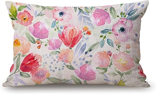 Miniatura 6 de Bonito regalo de ciervo, hierba, bosque, caza, cintura lumbar, de algodón, lino, funda de cojín para sofá, decoración del hogar, rectangular, 12 x