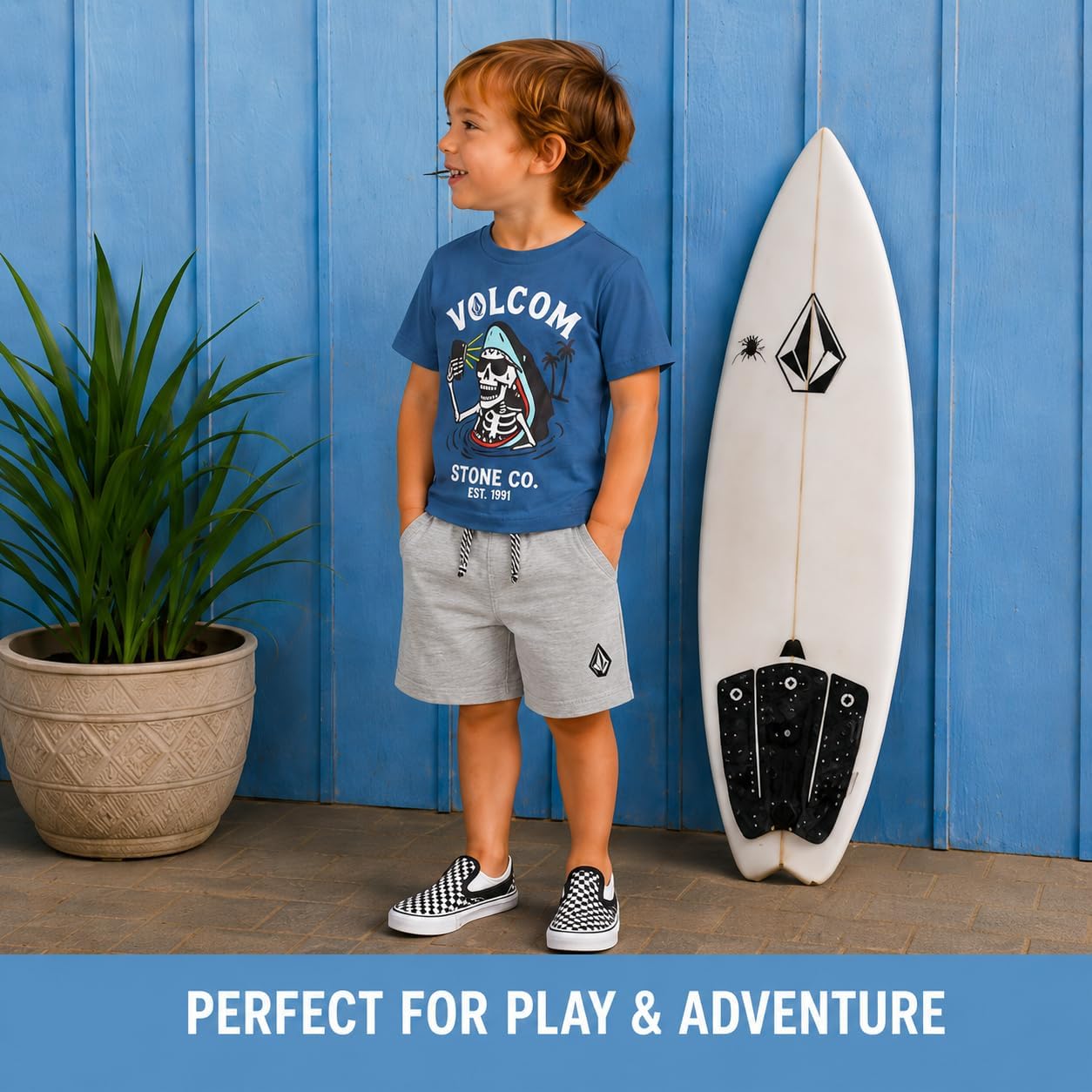 Volcom Baby Boys Shorts Set - 3 Piece Boys Graphic TShirts Tees & Toddler Shorts Set - Kids Clothing Set