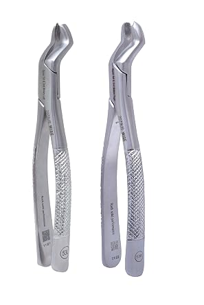 Wise Instruments Dental Extraction Forceps for Upper Molars 53 Left & 53 Right Set of 2 Pieces