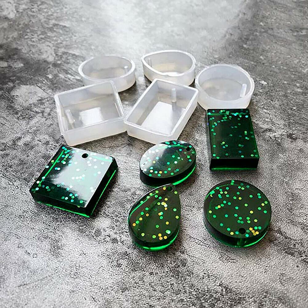 Ausuky 5X Diy Silicone Resin Mould Decor Craft Jewelry Making Mold Epoxy Resin Molds