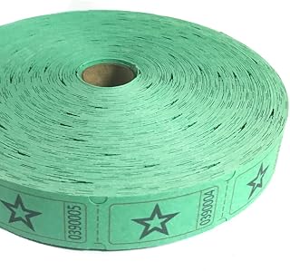 Green Star Ticket Roll | Roll of 2000