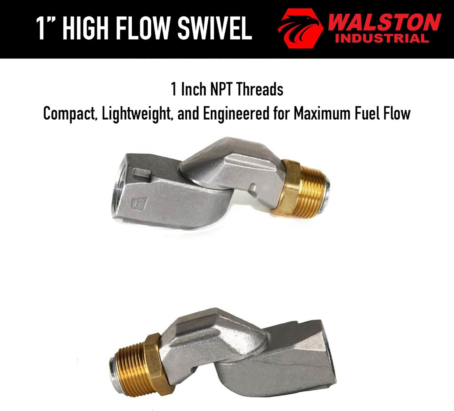 GH5320 Fuel Swivel 1 Inch NPT Rotating Swivel Fitting for 1 Inch Fuel Hose & Nozzle