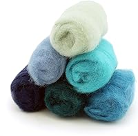 Vista 8 de Woolbuddy Kit de lana de lana – Núcleo de lana de primera calidad para fieltro de aguja, jabón de fieltro y herramientas – Lana sostenible