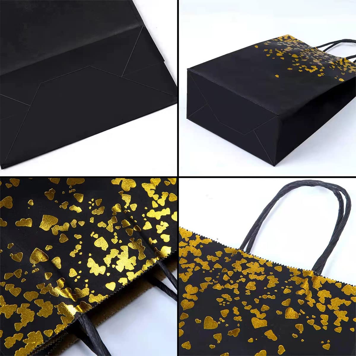Jinlaili 12 Bolsas De Papel Kraft, Bolsas De Regalo, Bolsas De Papel De Caramelos, Bolsas De