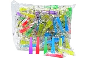 100-Piece Disposable Vape Hookah Mouth Tips in Assorted Colors