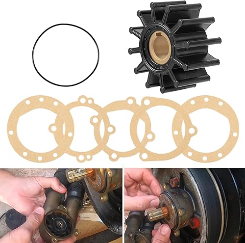 Miniatura 9 de Kit de reparación de impulsor de bomba de agua Reemplazo para Sherwood 10615K-SHW para Volvo Penta 835874 Impulsor de bomba de enfriamiento para