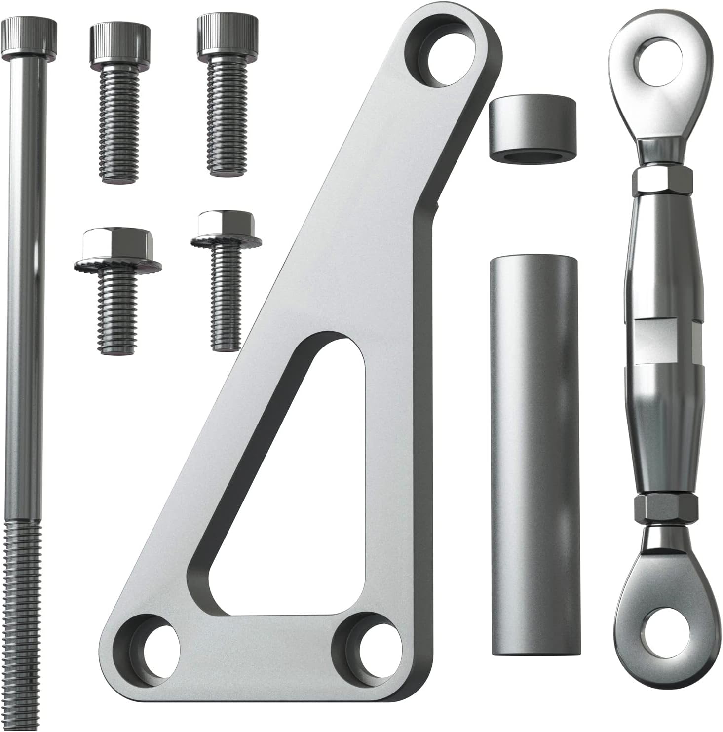 SBC Alternator Bracket - Long Water Pump LWP High Mount Passenger Side Aluminum Alternator Bracket for Chevy SBC 350 327 350 383 V8 Small Block Engine