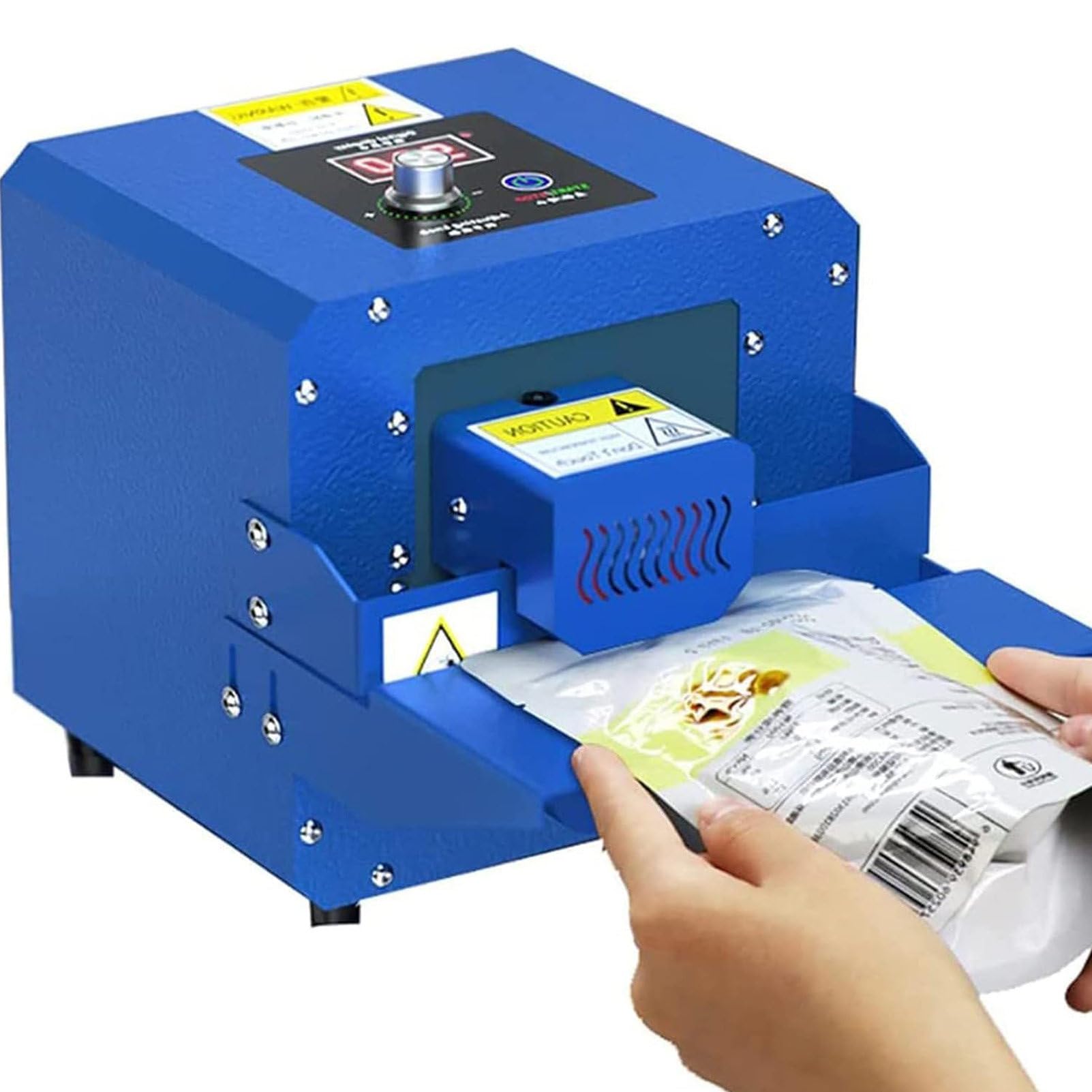 Macchina sigillatrice Automatica per Sacchetti in Rotolo, Ealing Machine, Macchina sigillatrice per Sacchetti in plastica con Riscaldamento a Temperatura costante da 300 W, Tempera