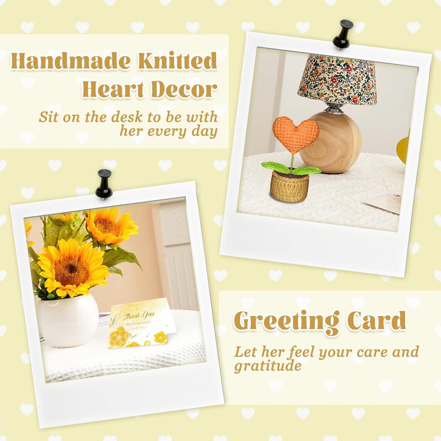 Thank You Gifts for Women, Employee Appreciation Gifts with 16 Oz Glass Cup, Scented Candle, Gift Baskets for Women, Coworker, Teacher, Birthday, Thanksgiving, Christmas, Anniversary (Yellow) - Image 5