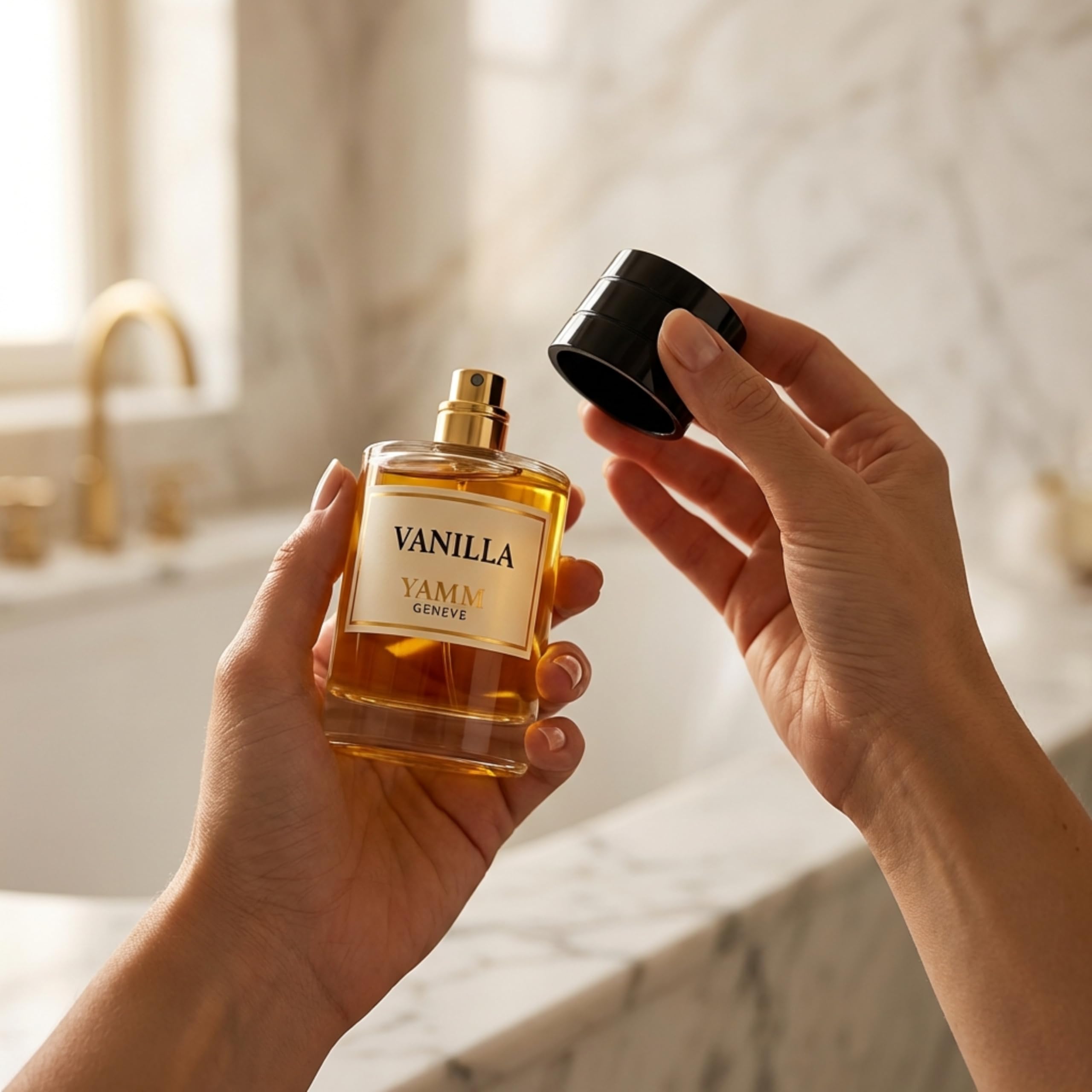 Vanilla – Extrait de Parfum Mixte – Rose de Turquie – 50 ml | Accord floral gourmand riche et enveloppant, à la tenue durable, avec rose de Turquie, vanille, musc blanc et cèdre.