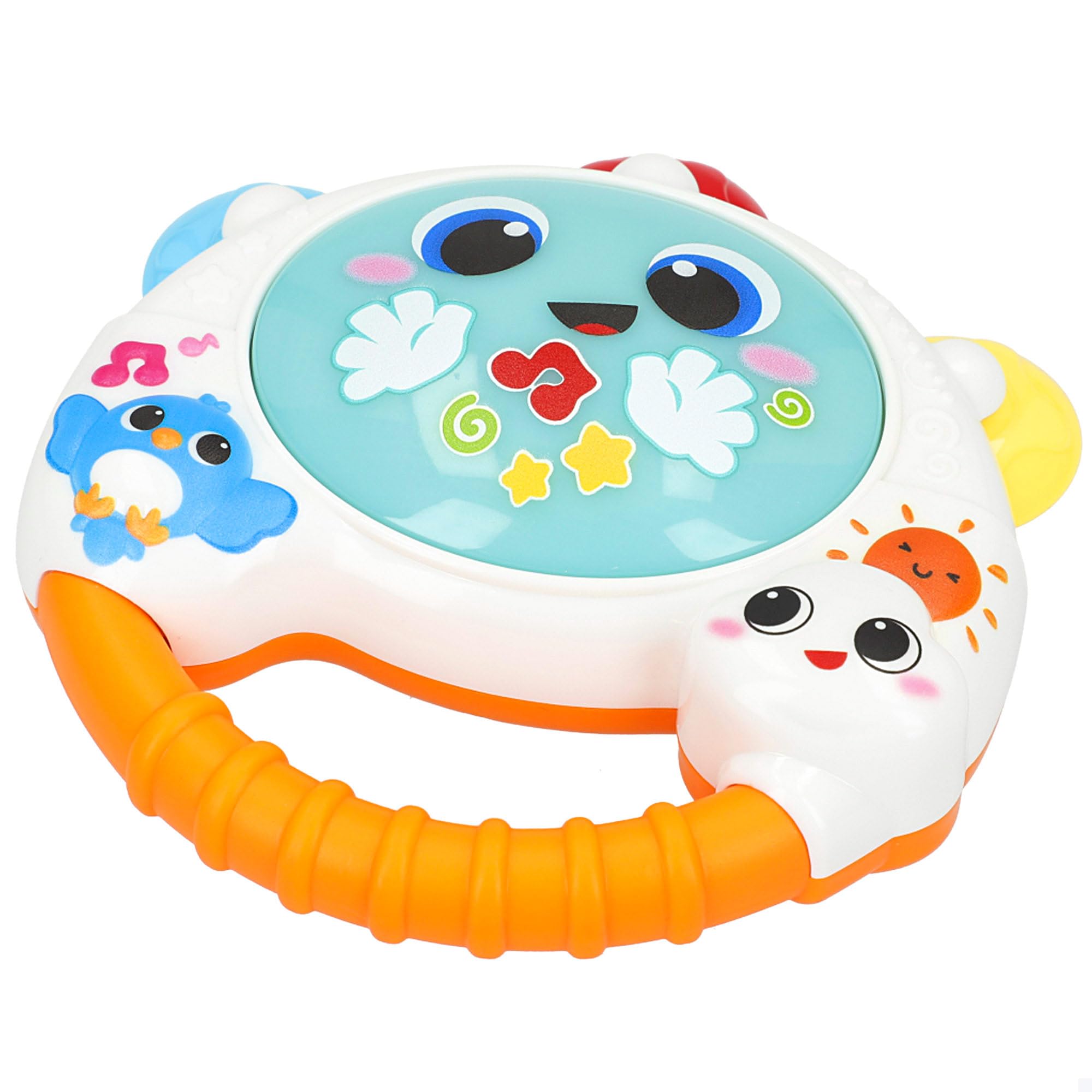 WOOMAX winfun Pandereta bebé con luz y Sonido, Sonajero, Instrumentos Musicales Infantiles, Juguetes para bebés 3 Meses, Juguete Interactivo (47865)