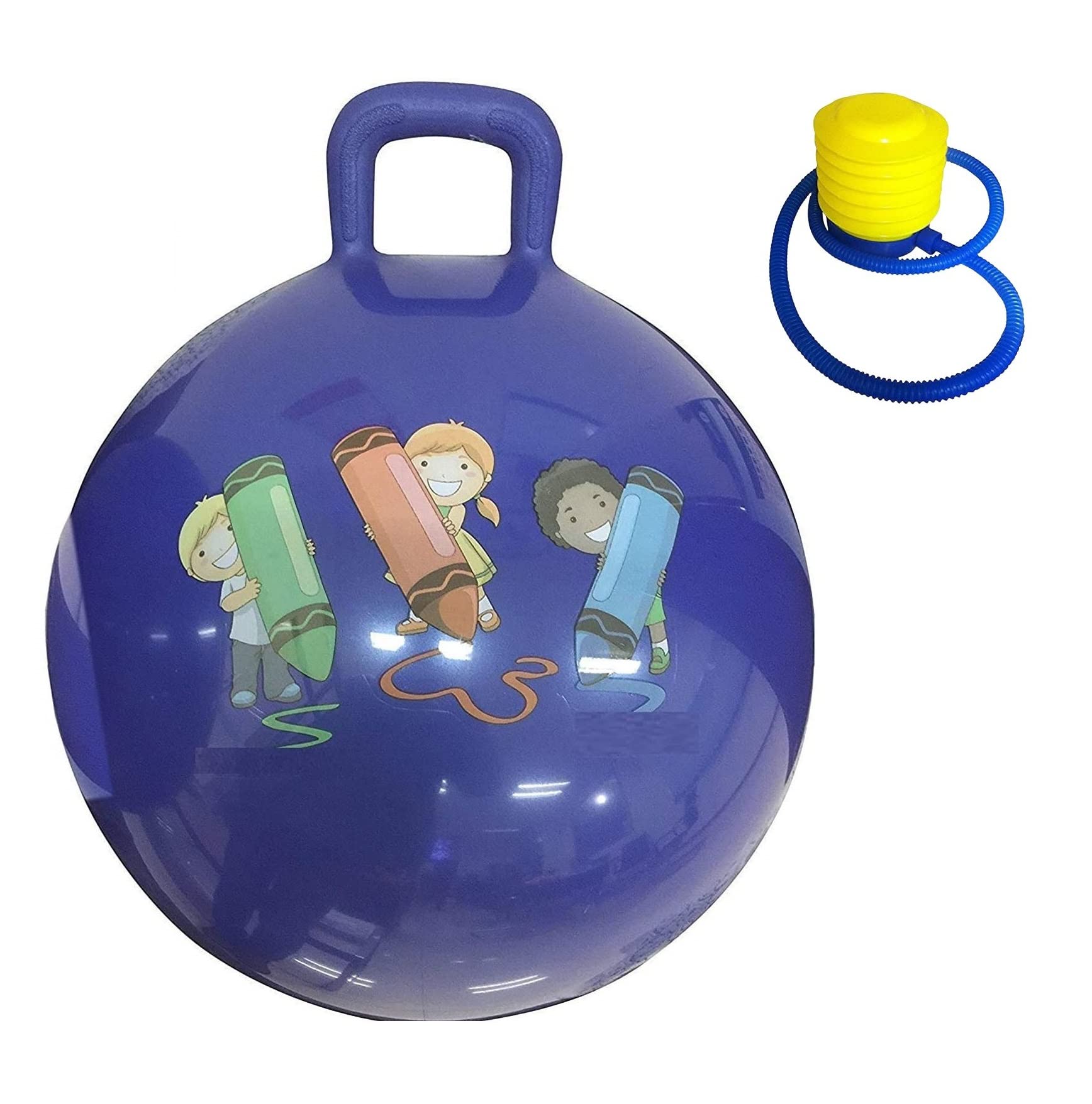 REMANG 45cm Sit & Bounce Rubber Bouncing Hop Ball for Kids Jump and Bouncy Hop Ball with Manual Air Pump Inflatable Space Hopper Jumping Ball (Multicolor) (B0B8J7DMKP) Amazon Price History, Amazon Price Tracker