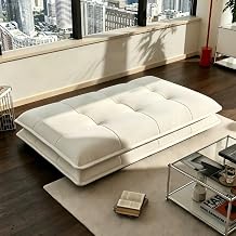 2 Seater Convertible Prado Sofa Seat Cushion,Chenille Couch Bed,Loveseat Sofa Bed for Living Room Bedroom Sunroom,No Assembly Beige