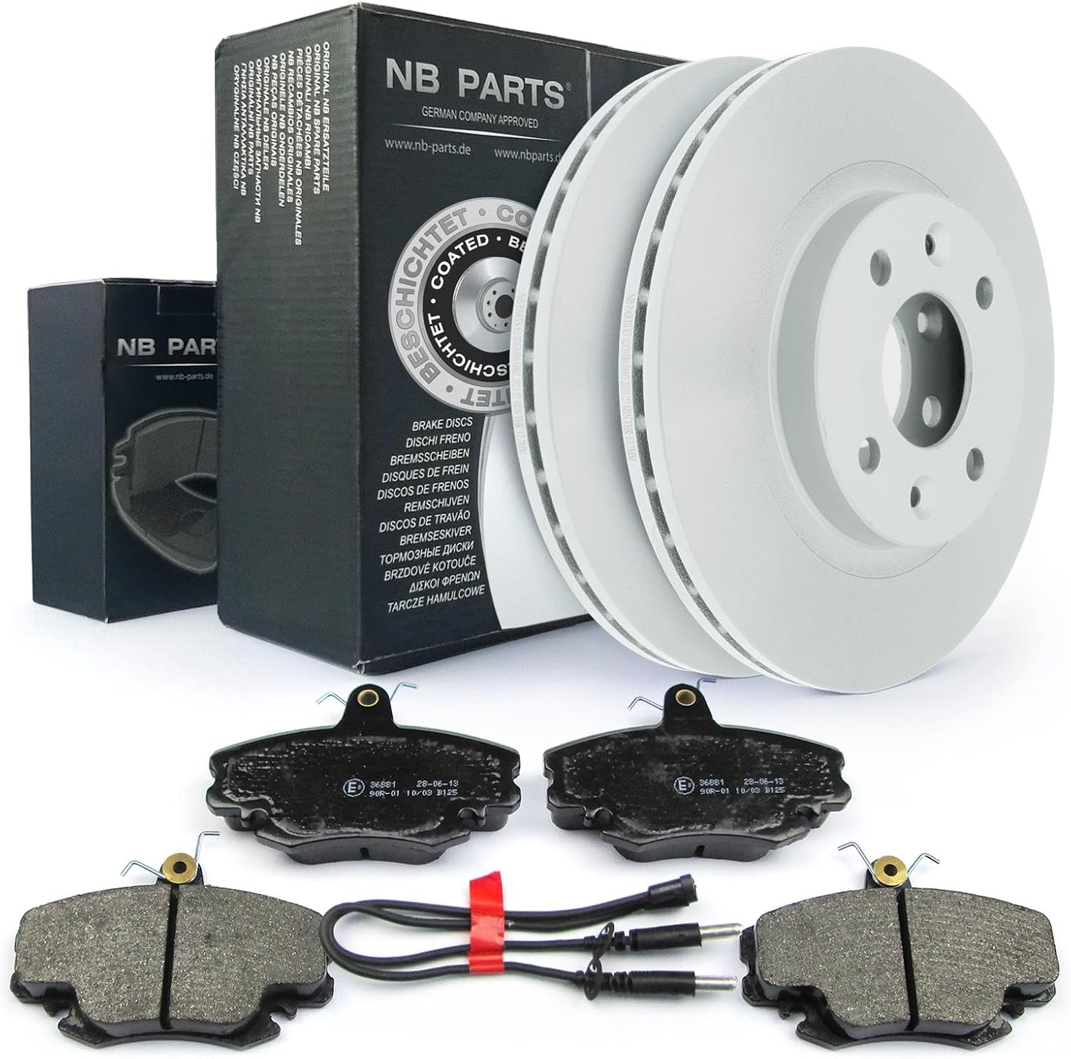 NB PARTS Front Brake Discs Pads for Dacia Logan Sandero Renault Clio Megane Twingo