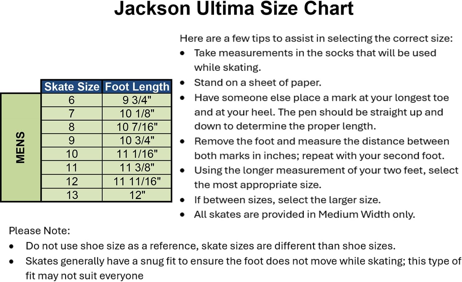 Jackson Softec Nova Mens Ice Figure Skates