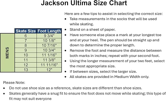 Jackson Softec Nova Mens Ice Figure Skates | Comfortable Figure Skates for Ice Skating & Recreational Figure Skating, Ice Skates for Men - Medium Width