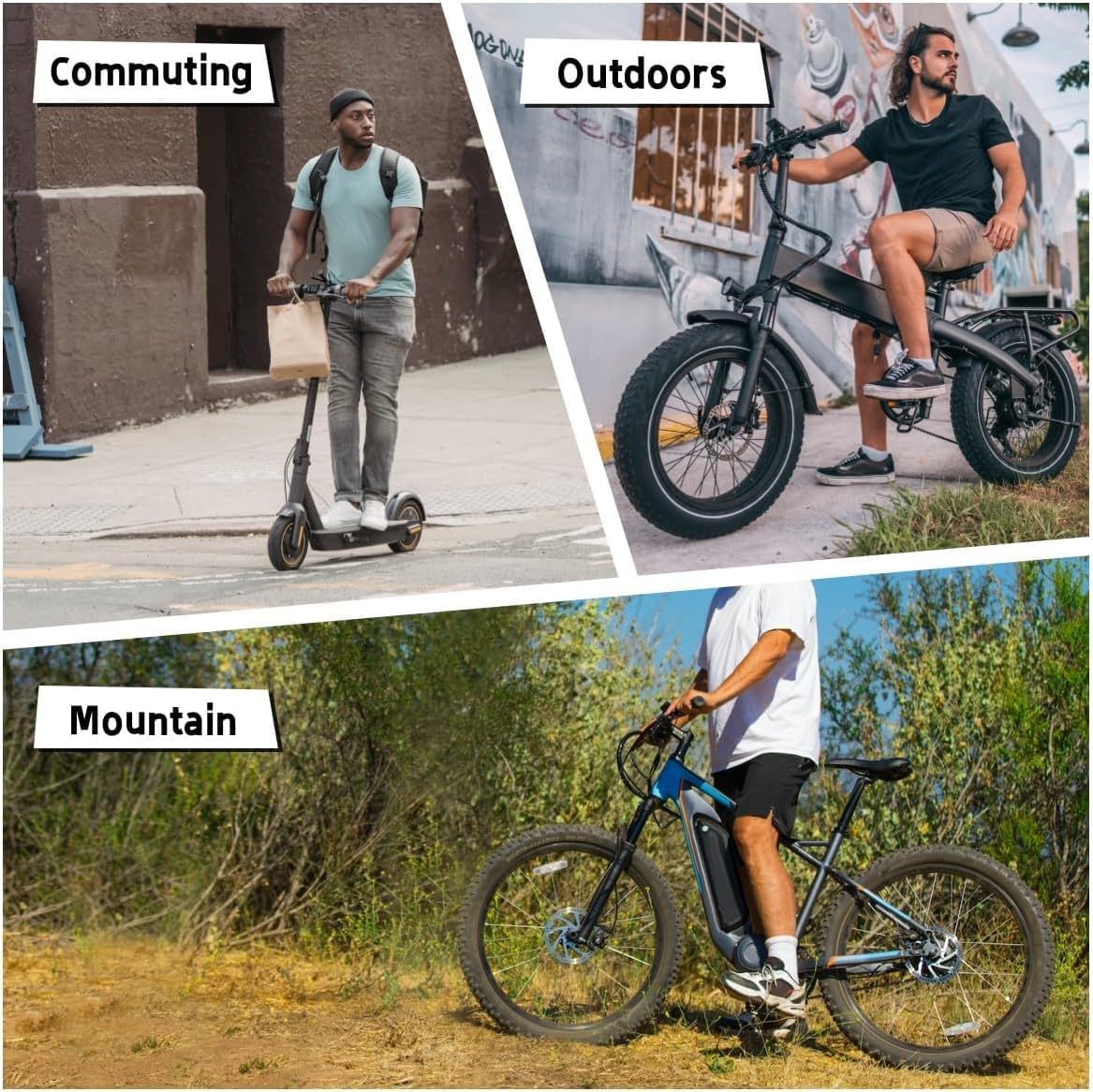 BUCKLOS Zoom HB876E 2-PIN 4 Pistons E-Bike Electric Power Off Hydraulic Disc Brake Set,Left Front 1100mm Right Rear 1850mm Aluminum Alloy Lever with Caliper is/PM Adapter for ebike/MTB Mountain Bike…