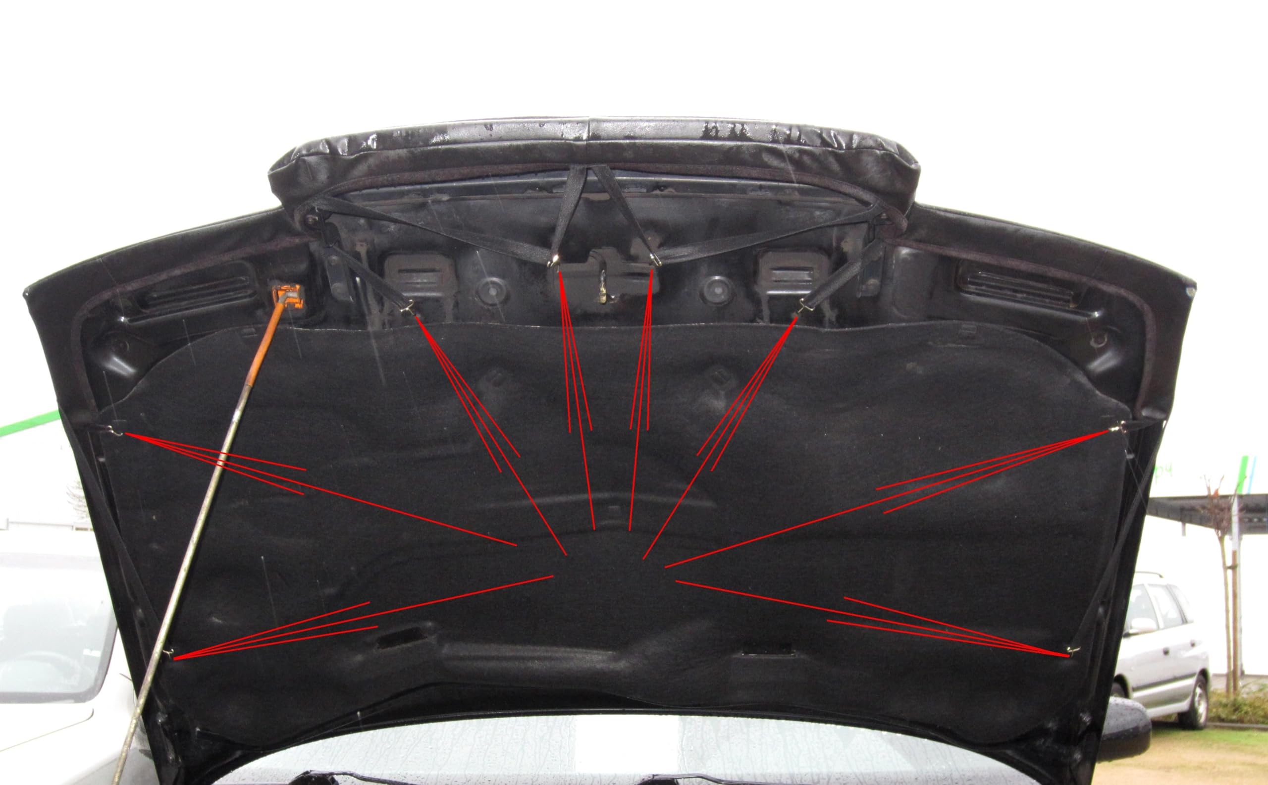 Hood Bra Front End Nose Mask Compatible with Skoda Octavia 1U 1996-2010 Bonnet Bra STONEGUARD Protector Tuning