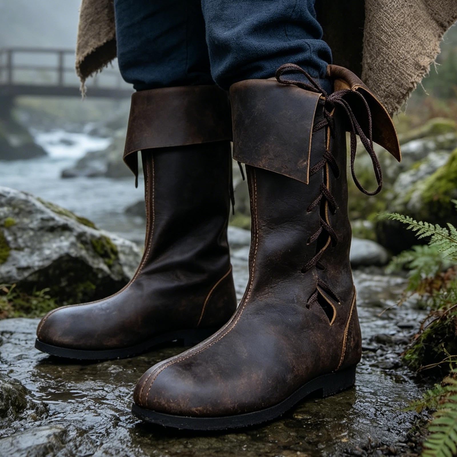 Modne męskie buty sznurowane z okrągłą końcówką, kształt średniej cholewki, płaska podeszwa, luźne, krótkie buty na spacery, na co dzień