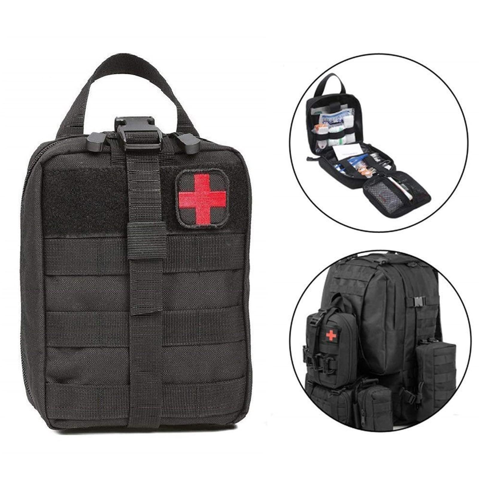 Taktyczna torba Molle, wielofunkcyjny zestaw użytkowy, duża pojemność, wojskowa torba myśliwska Airsoft, z uchwytem do szybkiego otwierania.