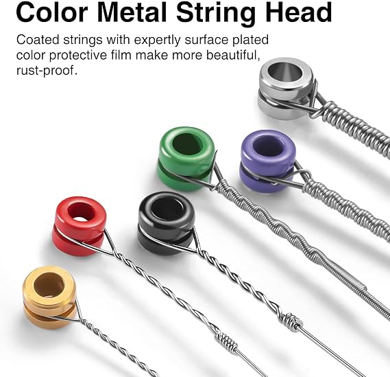 POGOLAB Guitar Strings Electric Guitar Strings 6 String Set - Thin, 09-42, 10 Pack