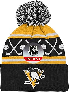 OuterStuff Infant Pittsburgh Penguins Face-Off Cuffed Knit Hat - Size Infant